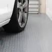 Supafloor Checker Plate Flooring Silver