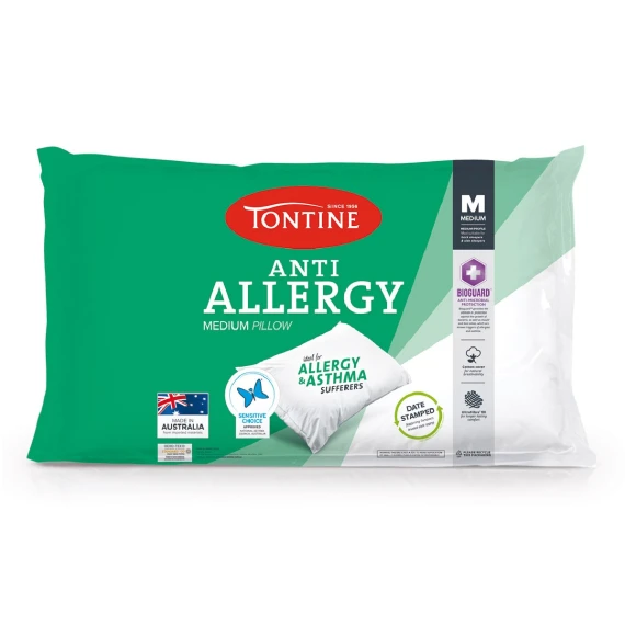 Tontine Anti-Allergy Medium Pillow
