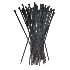 UV RESISTANT BLACK CABLE TIES FOR DIY SOLAR - 10 PACK