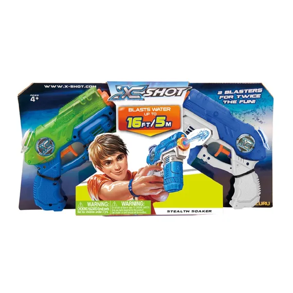 XShot Stealth Soaker Water Pistol Twin Pack