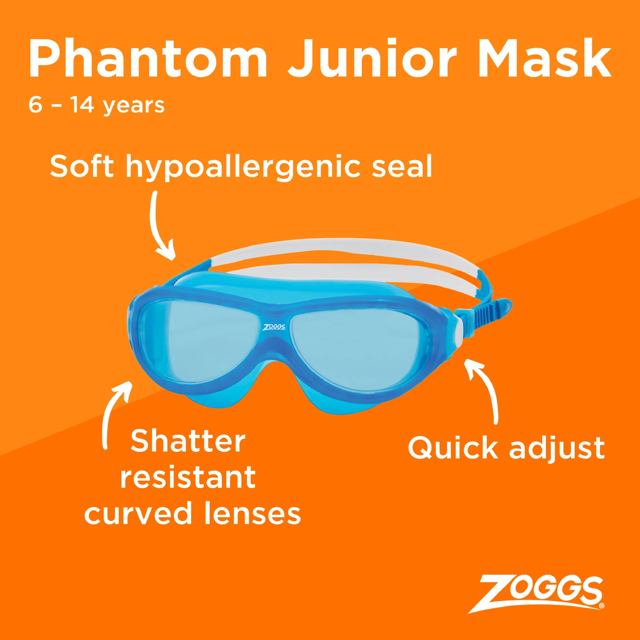 Zoggs Junior Phantom Mask Goggles