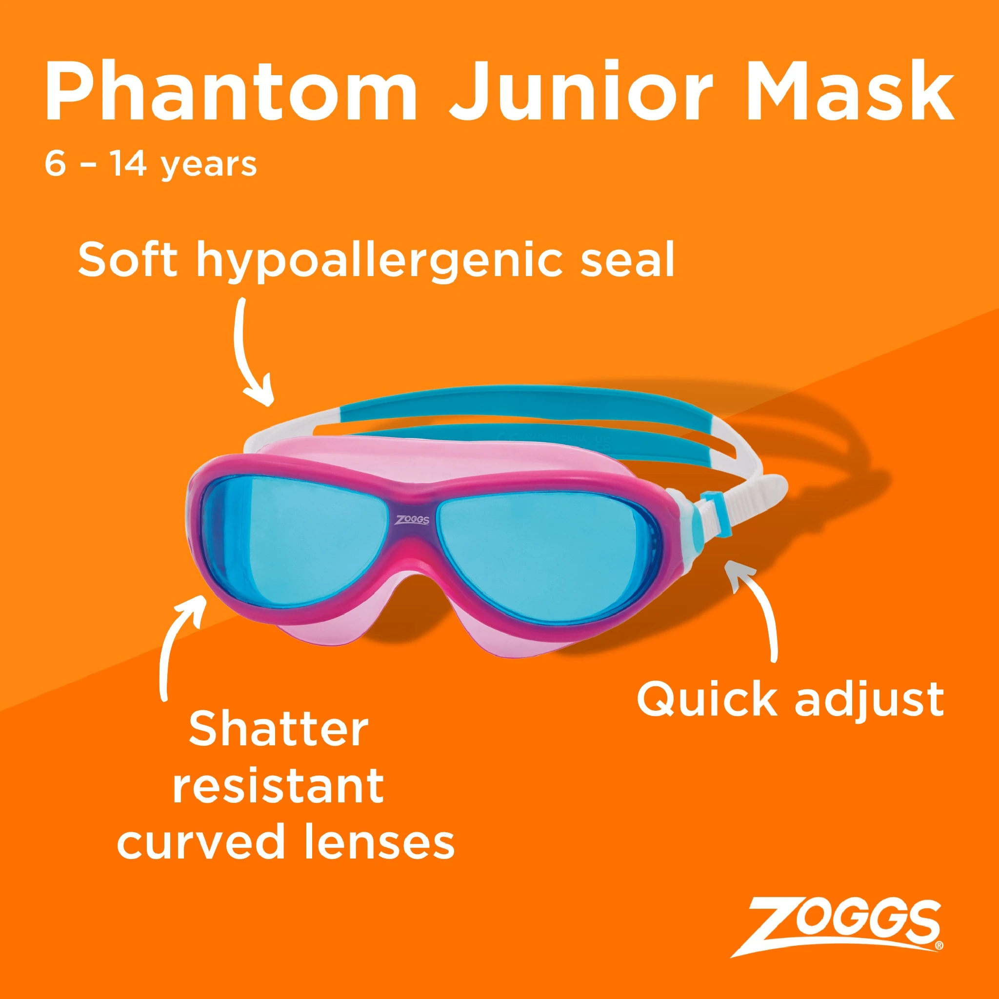 Zoggs Junior Phantom Mask Goggles