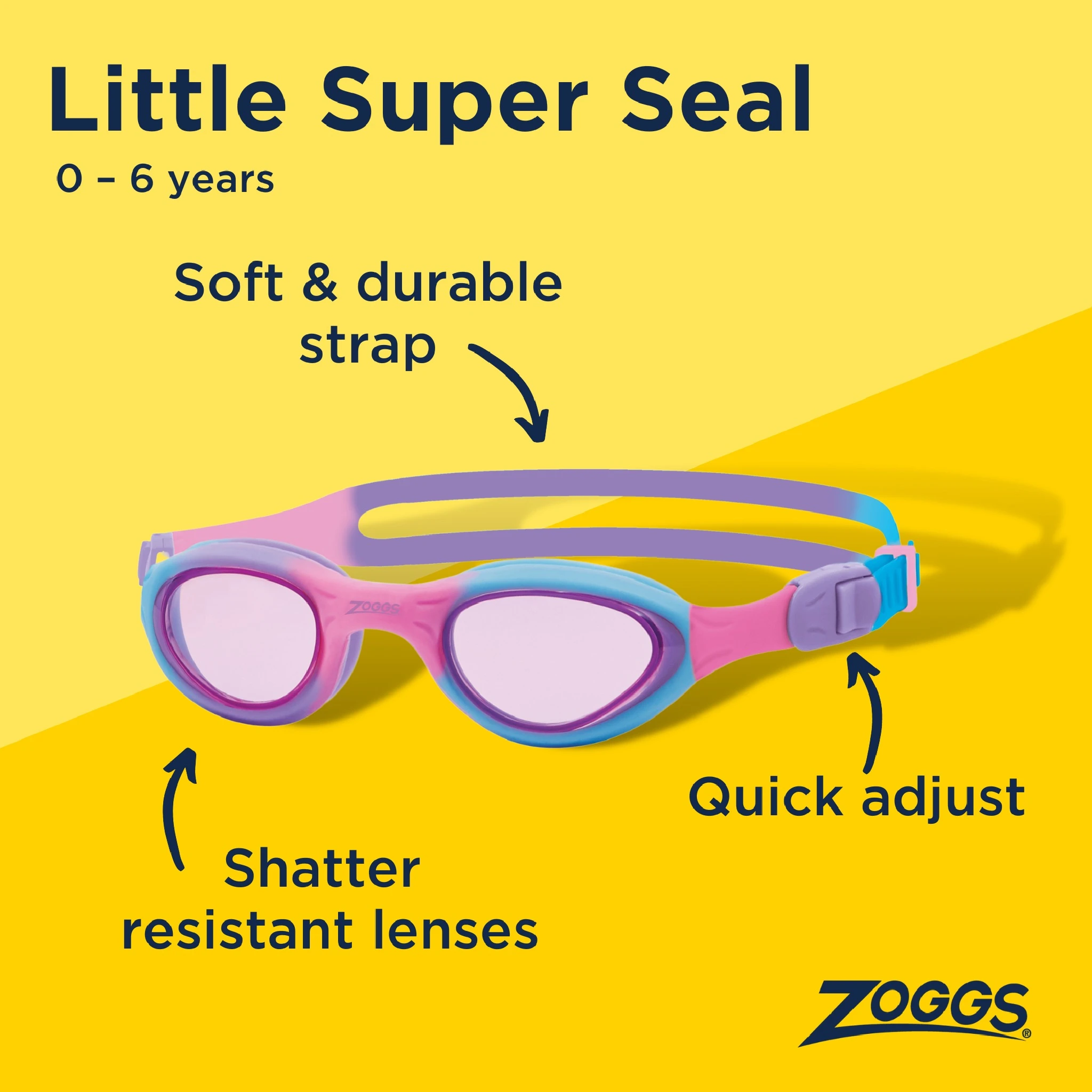Zoggs Tots Super Seal Goggles Green
