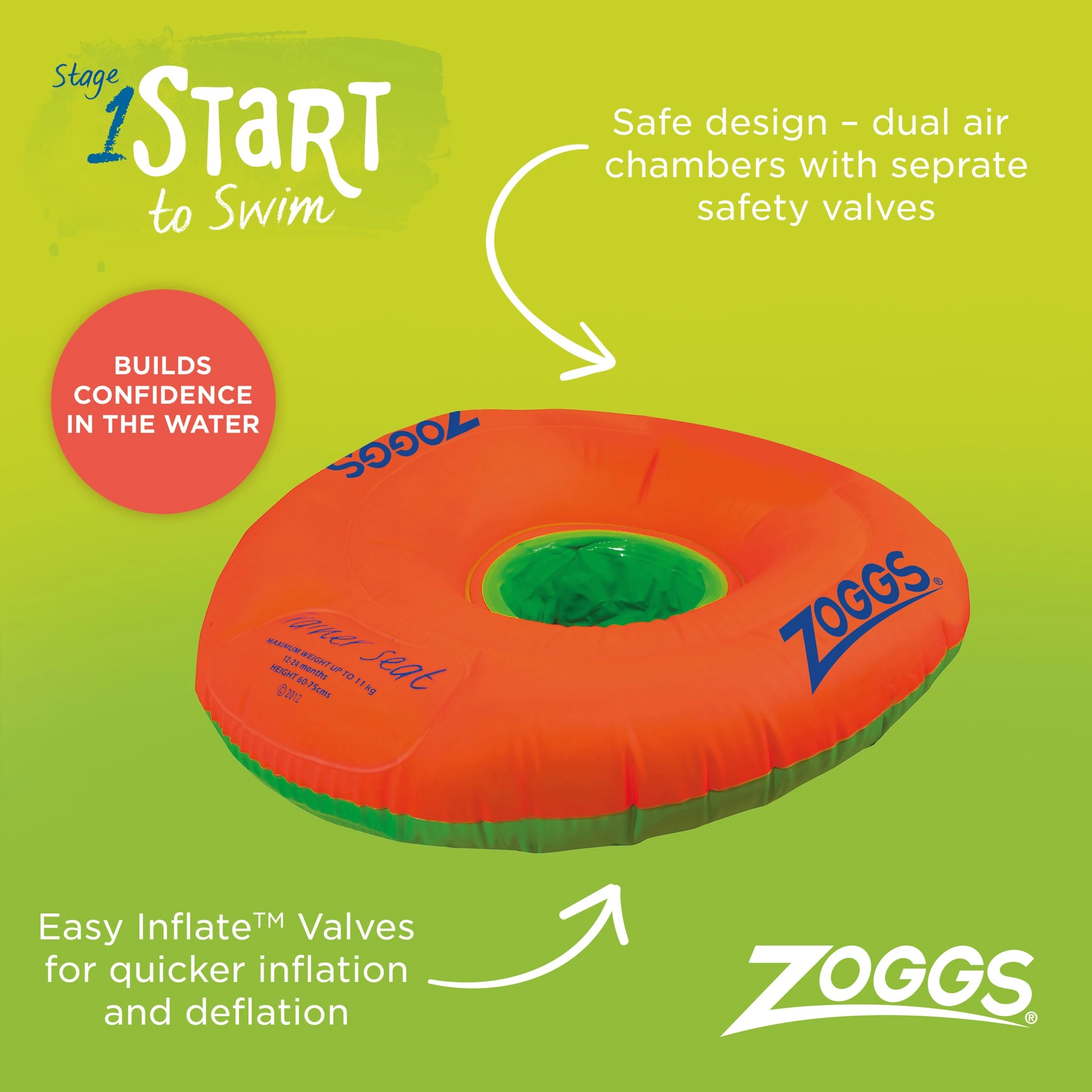 Zoggs Zoggy Trainer Seat 0-12 Month