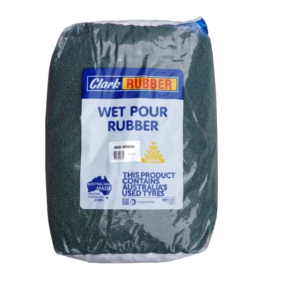 Wet Pour Recycled Rubber Coloured 20kg Aqua