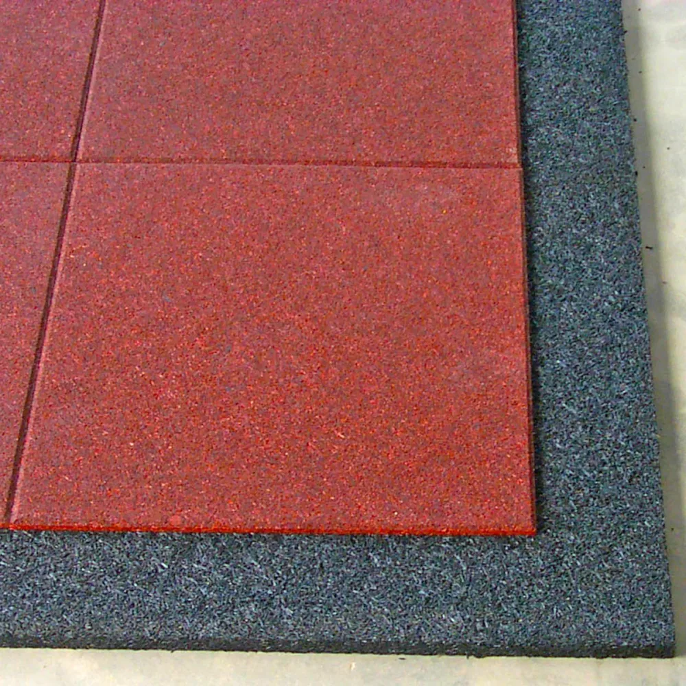 Recycled Rubber Shock Pad Underlay Tile 1m x 1m 15mm