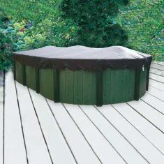 ABGAL Leafstop Above Ground Pool Cover for Oval Pool Fits up to 5.3m x 4m Pool