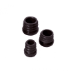Round Plastic Internal Chair Tip - Black Suits Hole Size 34-36mm