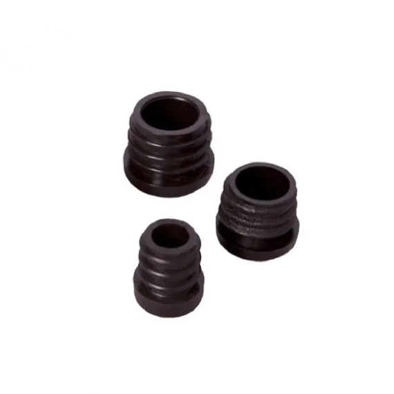 Round Plastic Internal Chair Tip - Black Suits Hole Size 15-17mm