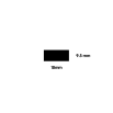 Neoprene (CR) self adhesive tape 9.5mm Black 24mm x 9.5 mm