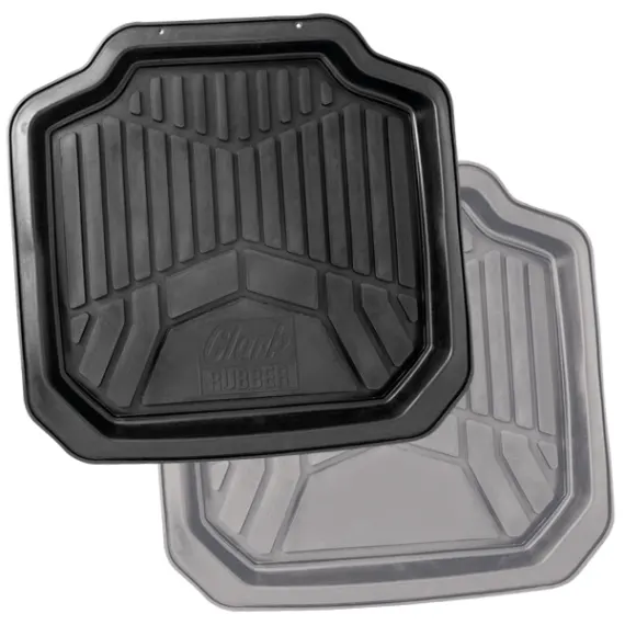 Clark Rubber 4X4 Rear Rubber Mats Grey