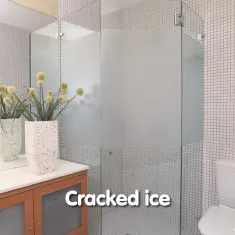 Static Privacy Window Film 2m Roll Frosted Stripes