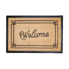 Clark Rubber Large Coir Brush Mat - Welcome Print