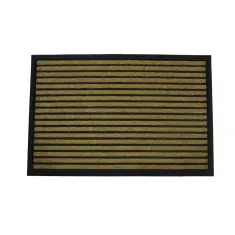 Clark Rubber Medium Faux Coir Bali Mat - Stripes
