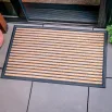 Clark Rubber Medium Faux Coir Bali Mat - Stripes