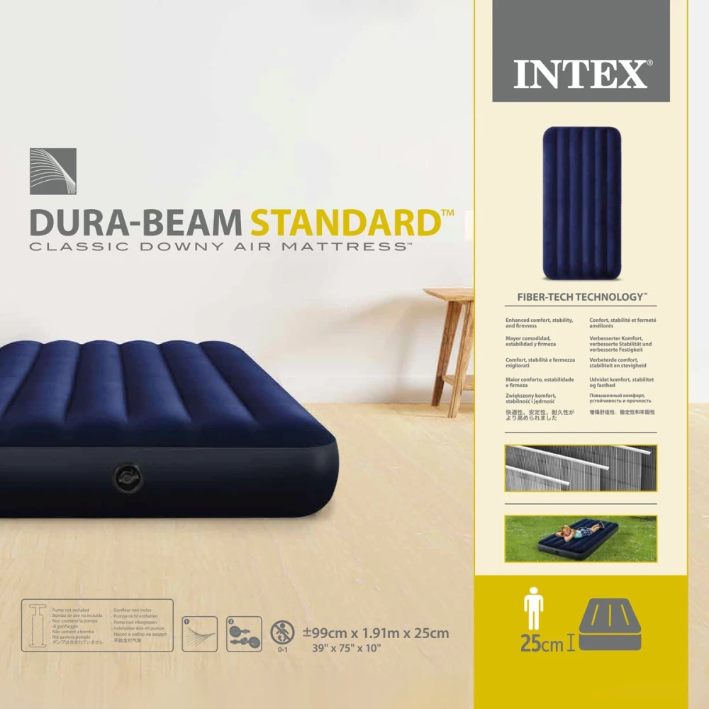 Intex Dura-Beam Downy Classic Airbed Twin