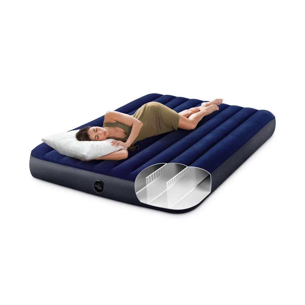 Intex Dura-Beam Downy Classic Airbed with Hand Pump Queen