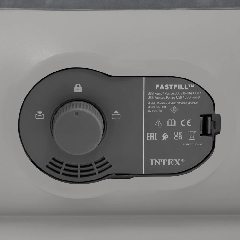 Intex Dura-Beam Prestige Airbed with Fastfill USB Pump Twin