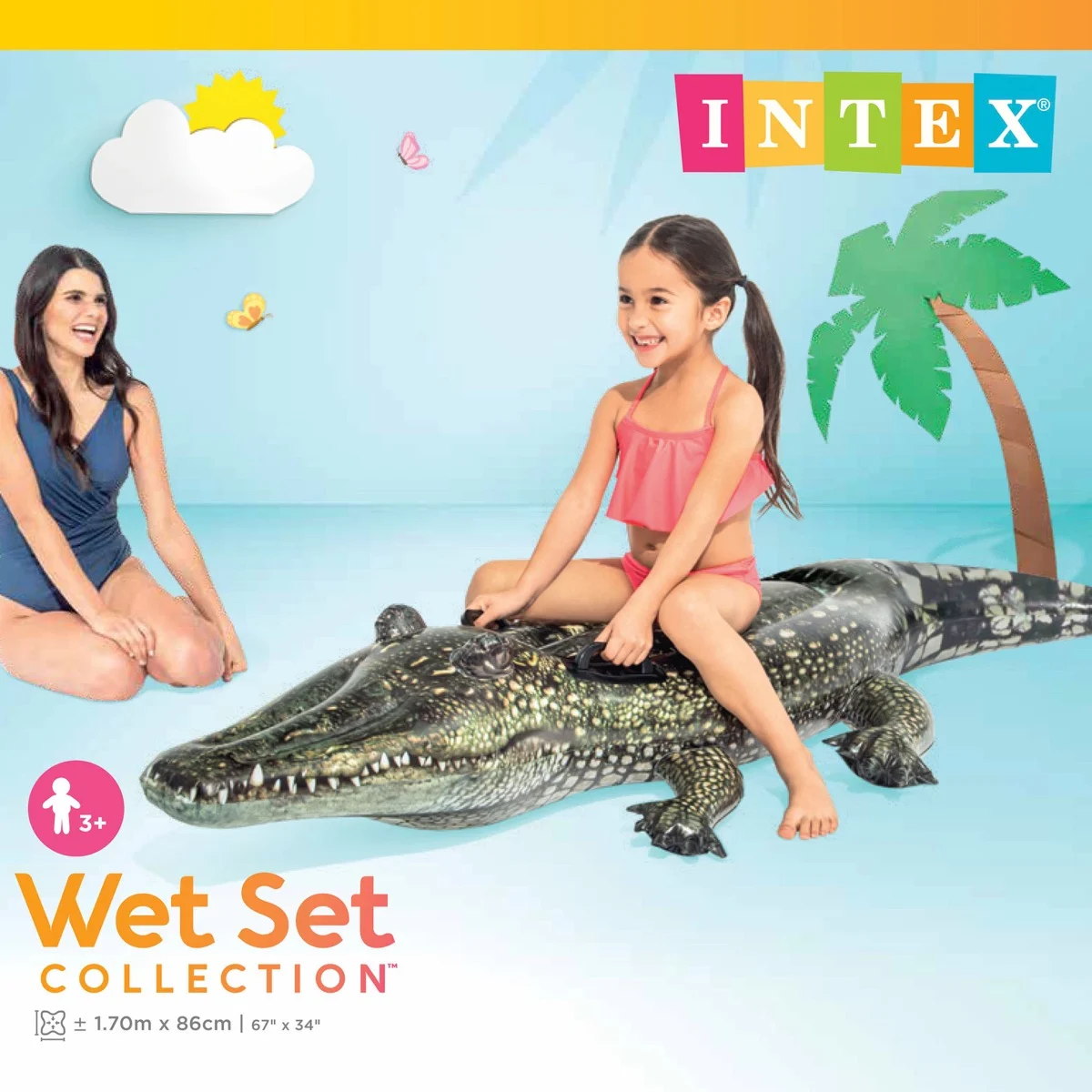 Intex Realistic Gator Ride On