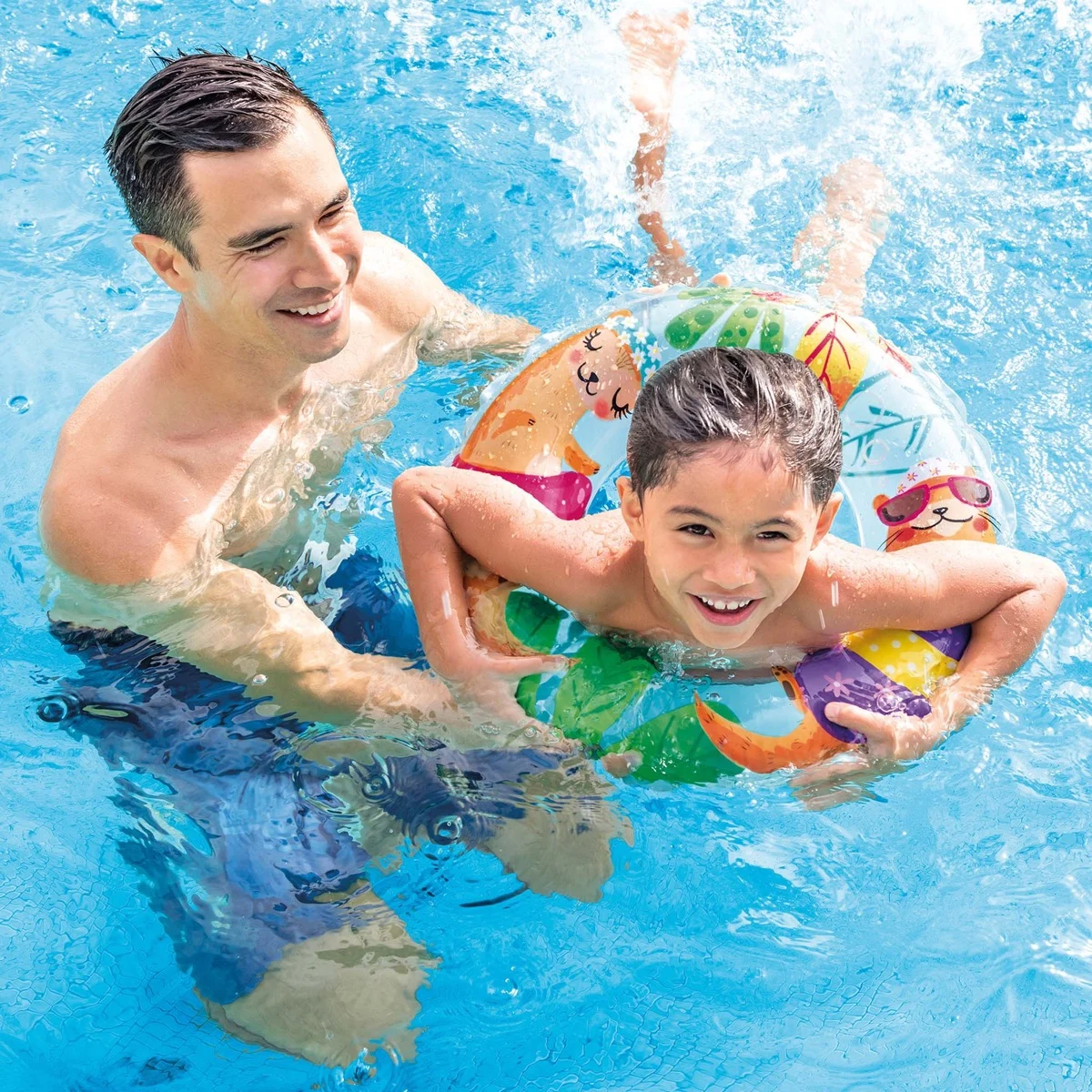Intex Transparent Swim Ring Assorted