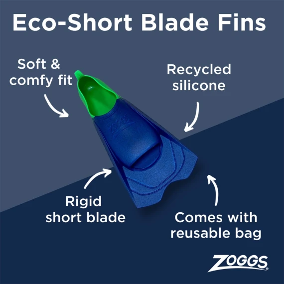 Eco Short Blade Swim Fin 9-10 Black