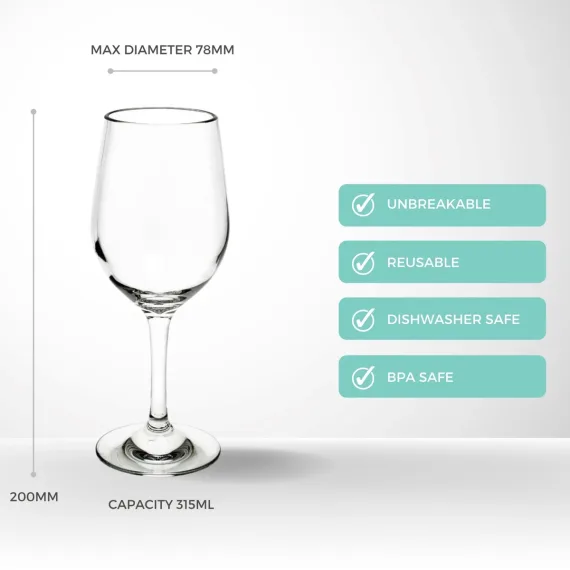 Unbreakable Wine Drinkware 315ml - Set of 4