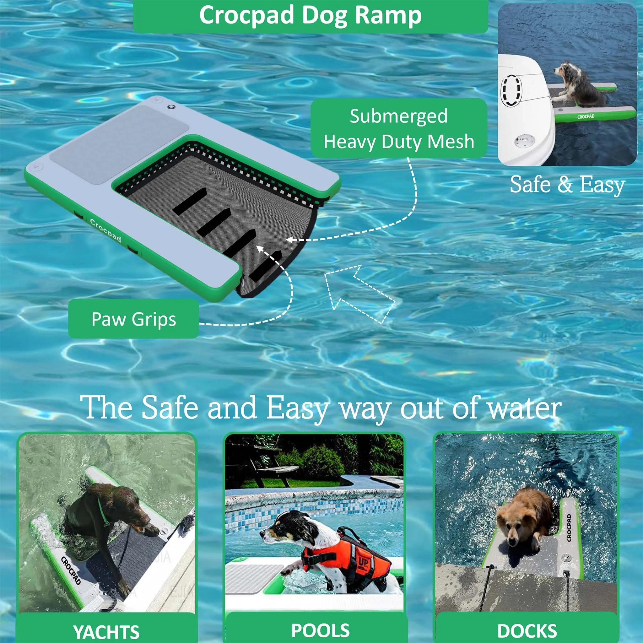 Crocpad Inflatable Dog Ramps Medium