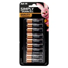 Duracell Alkaline 14PK Simply Batteries AA