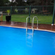 In-deck Pool Ladder with Stainless Steel Handrails