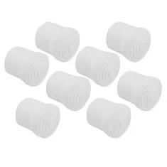 Rubber Chair Tip 8 Piece Bundle - White 6mm