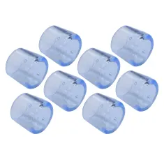 Clear PVC Premium Chair Tip 8 Piece Bundle 13mm