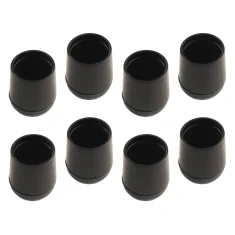 Heavy Duty Round Plastic Chair Tip 8 Piece Bundle 19mm