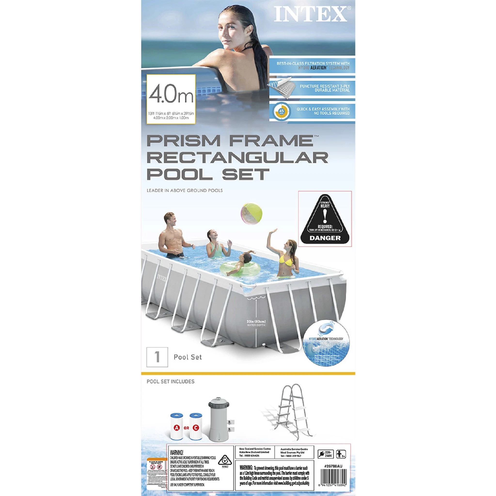 Intex Prism Frame Pool Rectangular 13ft with $50 In Store Credit Coupon