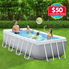 Intex Prism Frame Pool Rectangular 13ft with $50 In Store Credit Coupon