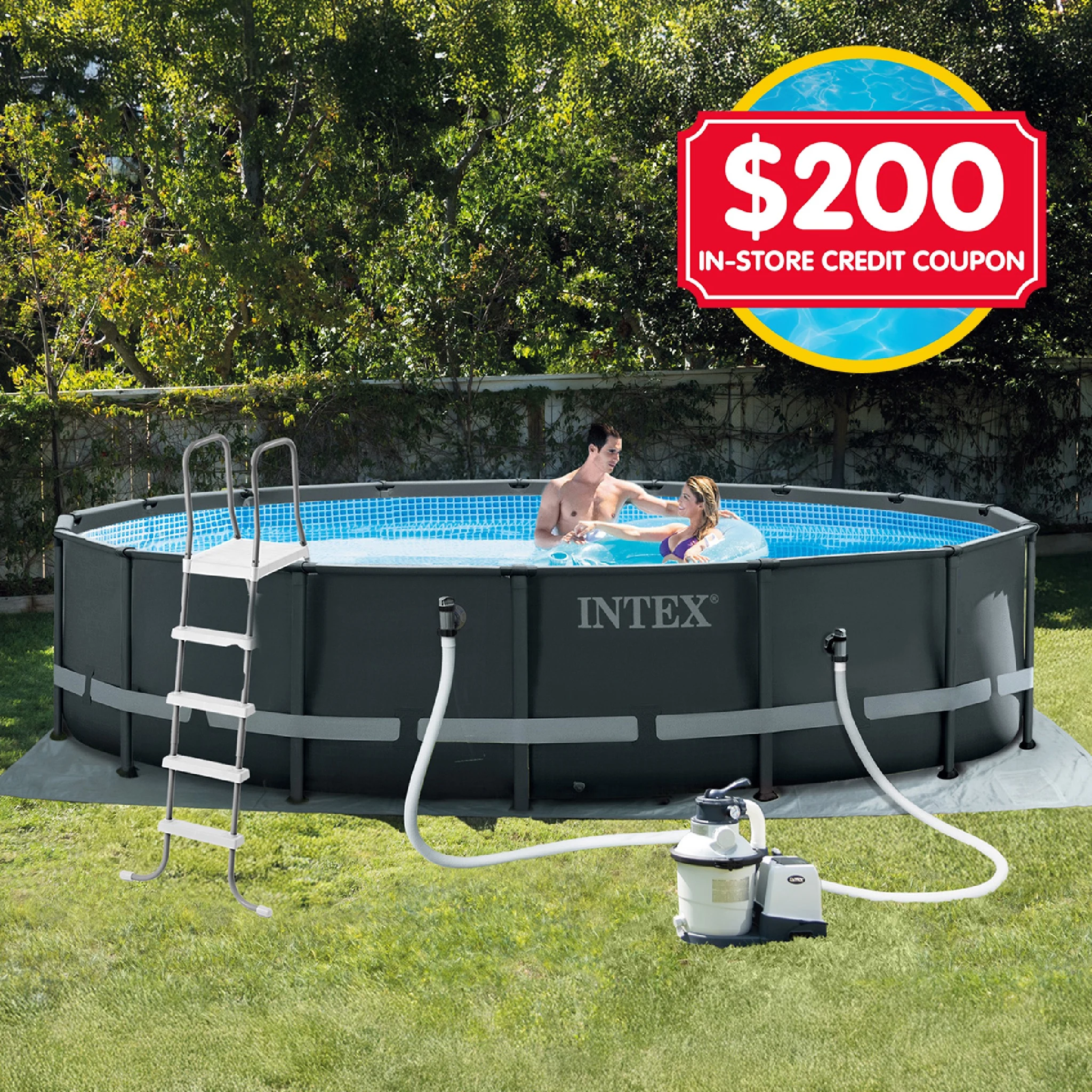 Intex Ultra XTR Frame Pool Round 16ft with $200 In Store Credit Coupon