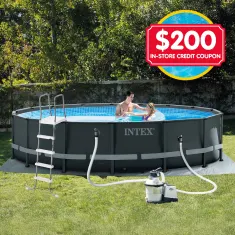 Intex Ultra XTR Frame Pool Round 16ft with $200 In Store Credit Coupon