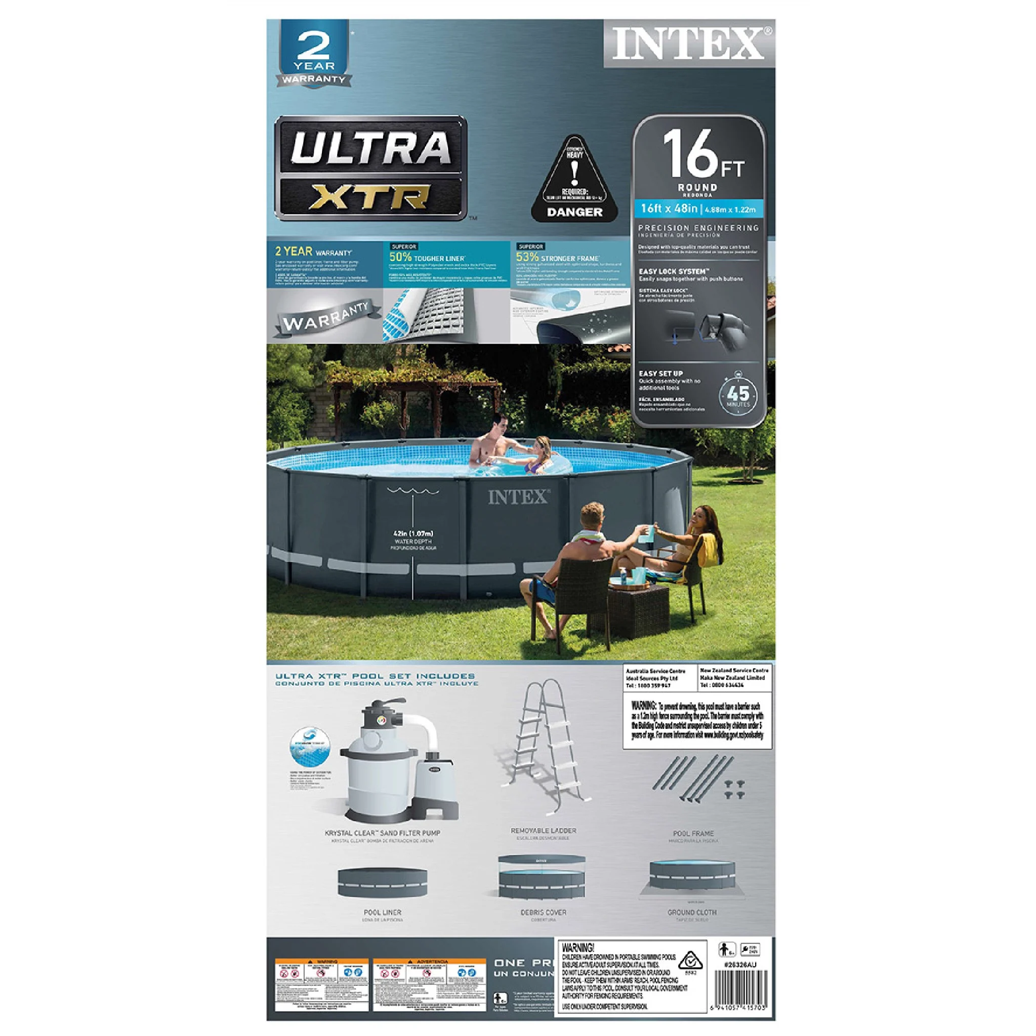 Intex Ultra XTR Frame Pool Round 16ft with $200 In Store Credit Coupon