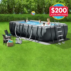 Intex Ultra XTR Frame Pool Rectangular 18ft with $200 In Store Credit Coupon