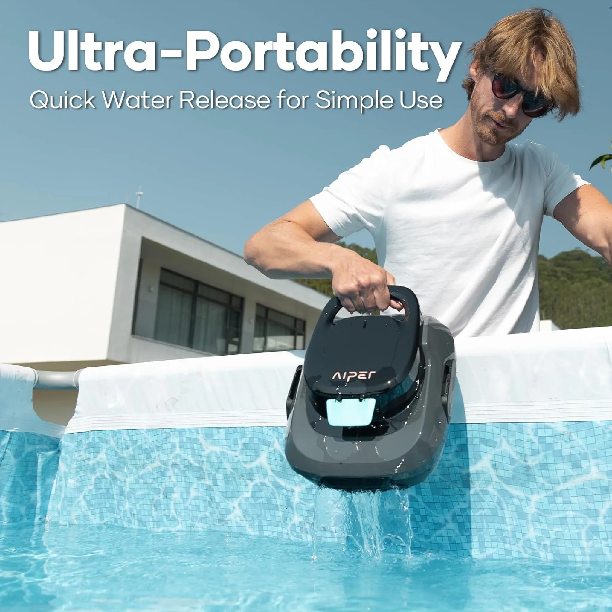 Aiper Scuba SE Cordless Robotic Portable Pool Cleaner