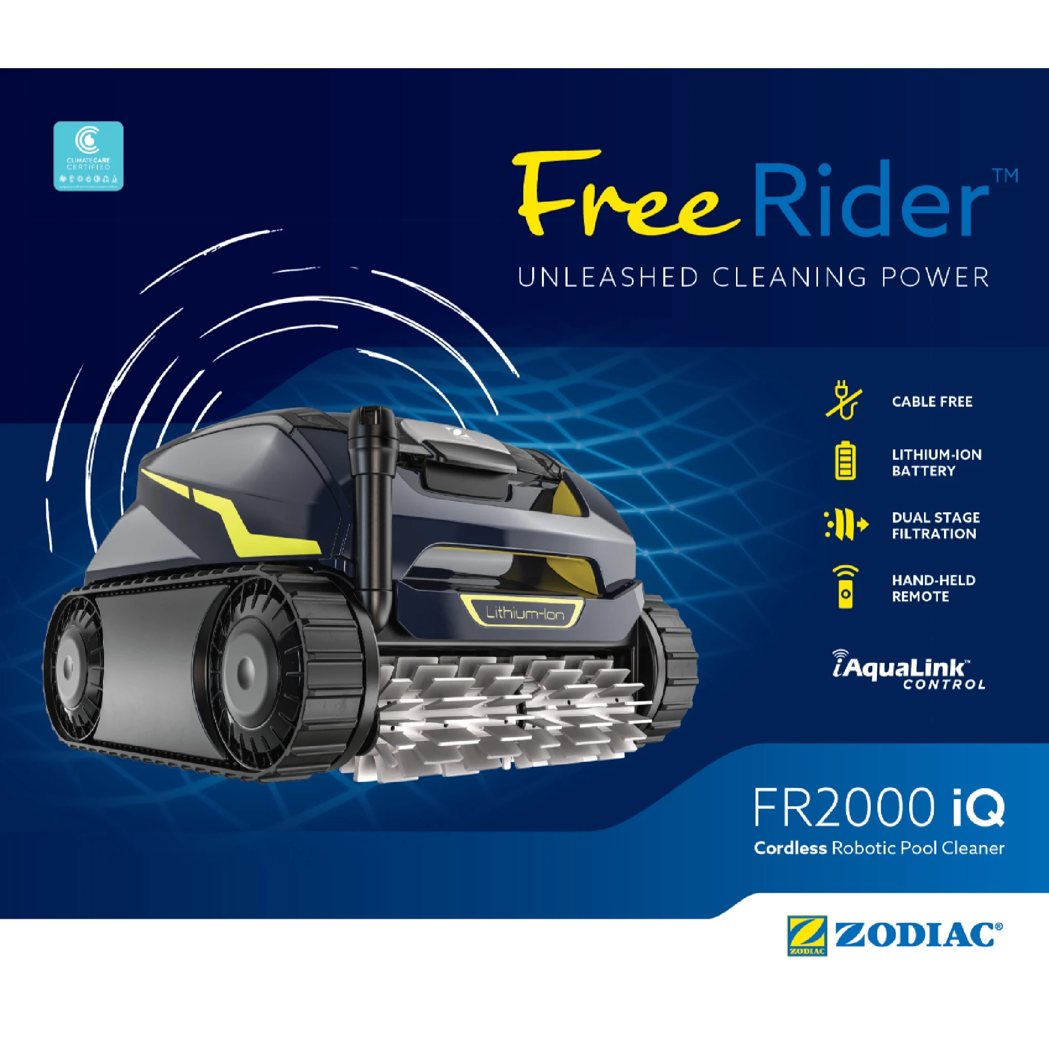 Zodiac FreeRider FR2000 IQ Cordless Robotic Pool Cleaner