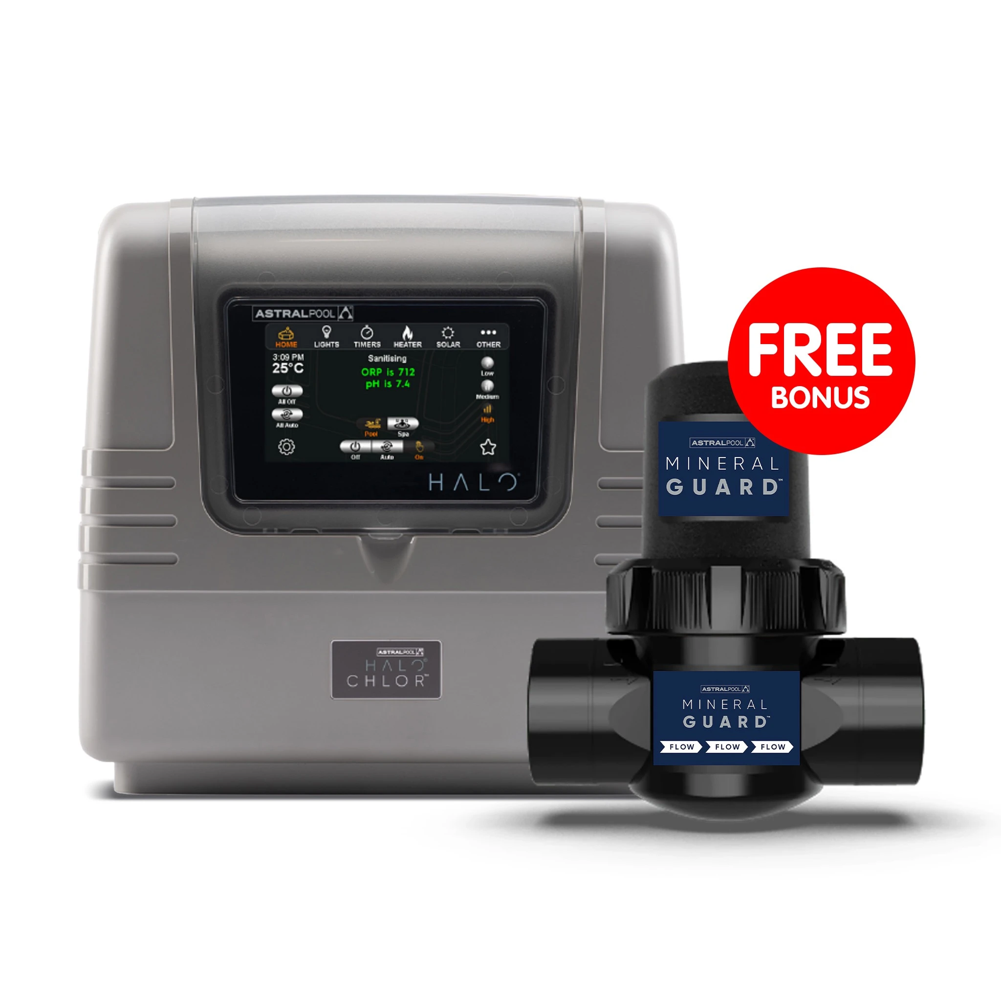 AstralPool Halo Chlor Connect System w/ Mineral Guard Ioniser Bundle