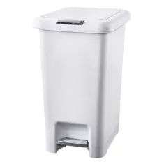 Oates Bin Push/Pedal 30L White