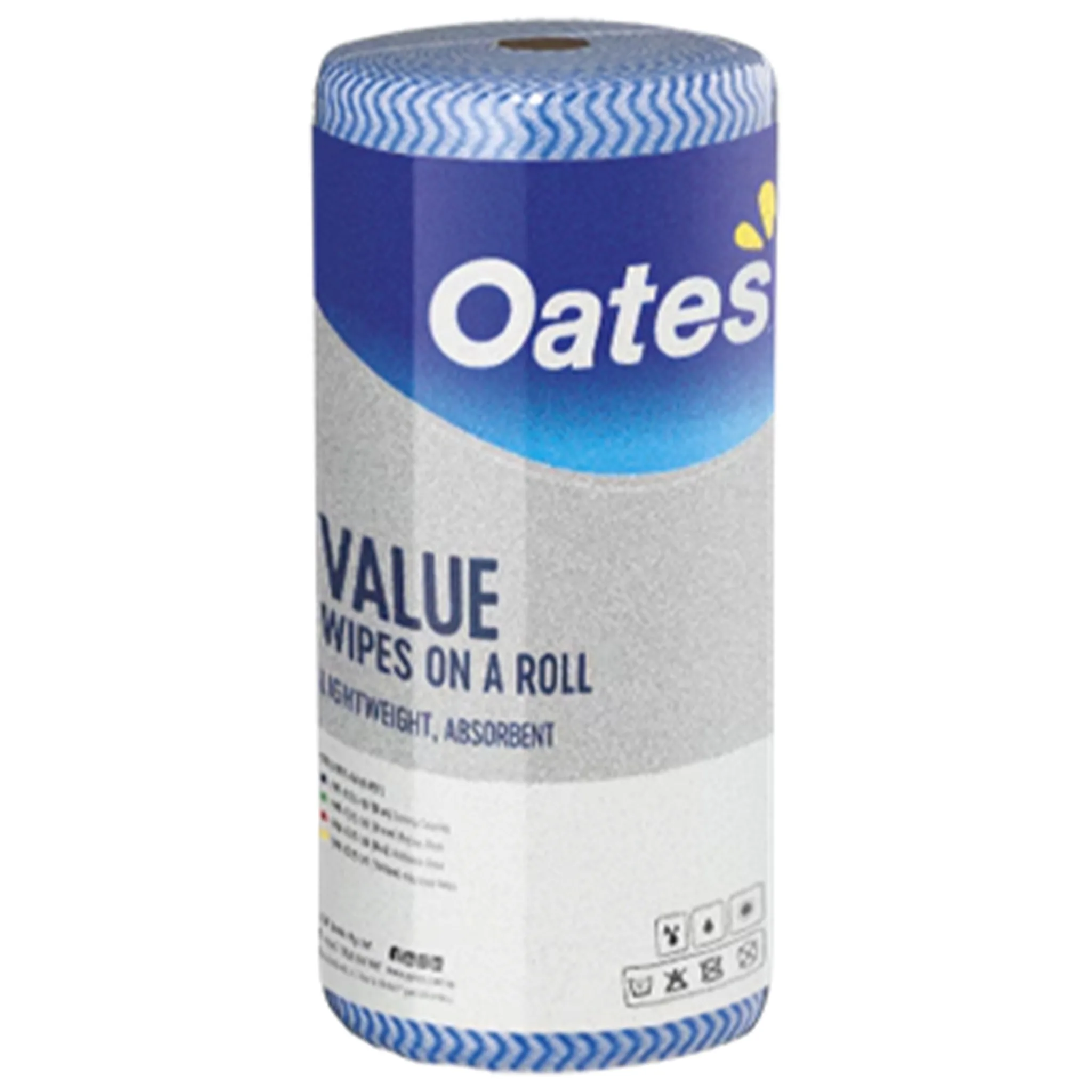 Oates Value Wipes 90 Roll Blue