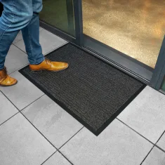 Clark Rubber Ribbed Rubber Backed Indoor/Outdoor Mat 40cm x 70cm