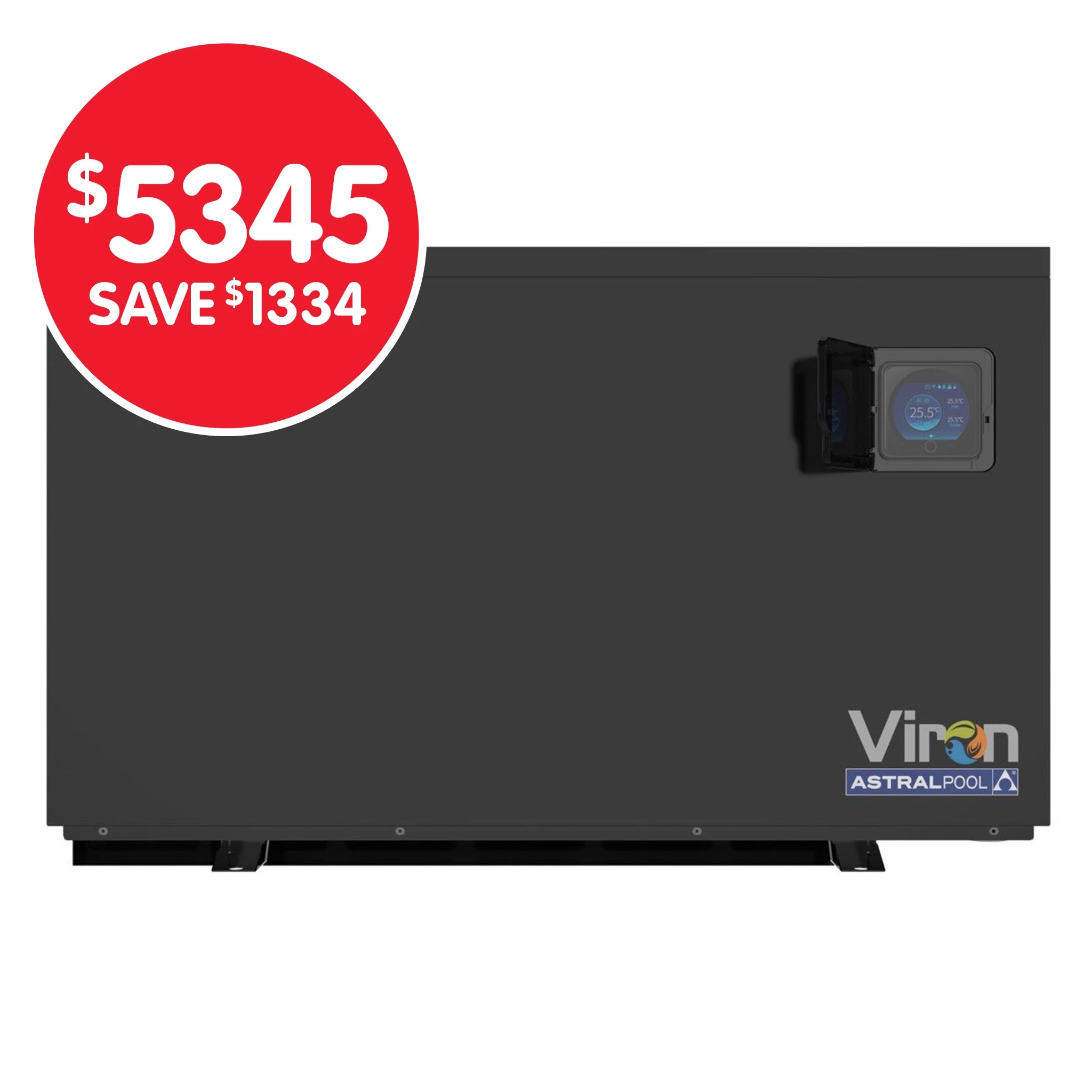 AstralPool Viron iHPs120 Side Discharge Heat Pump 11kW