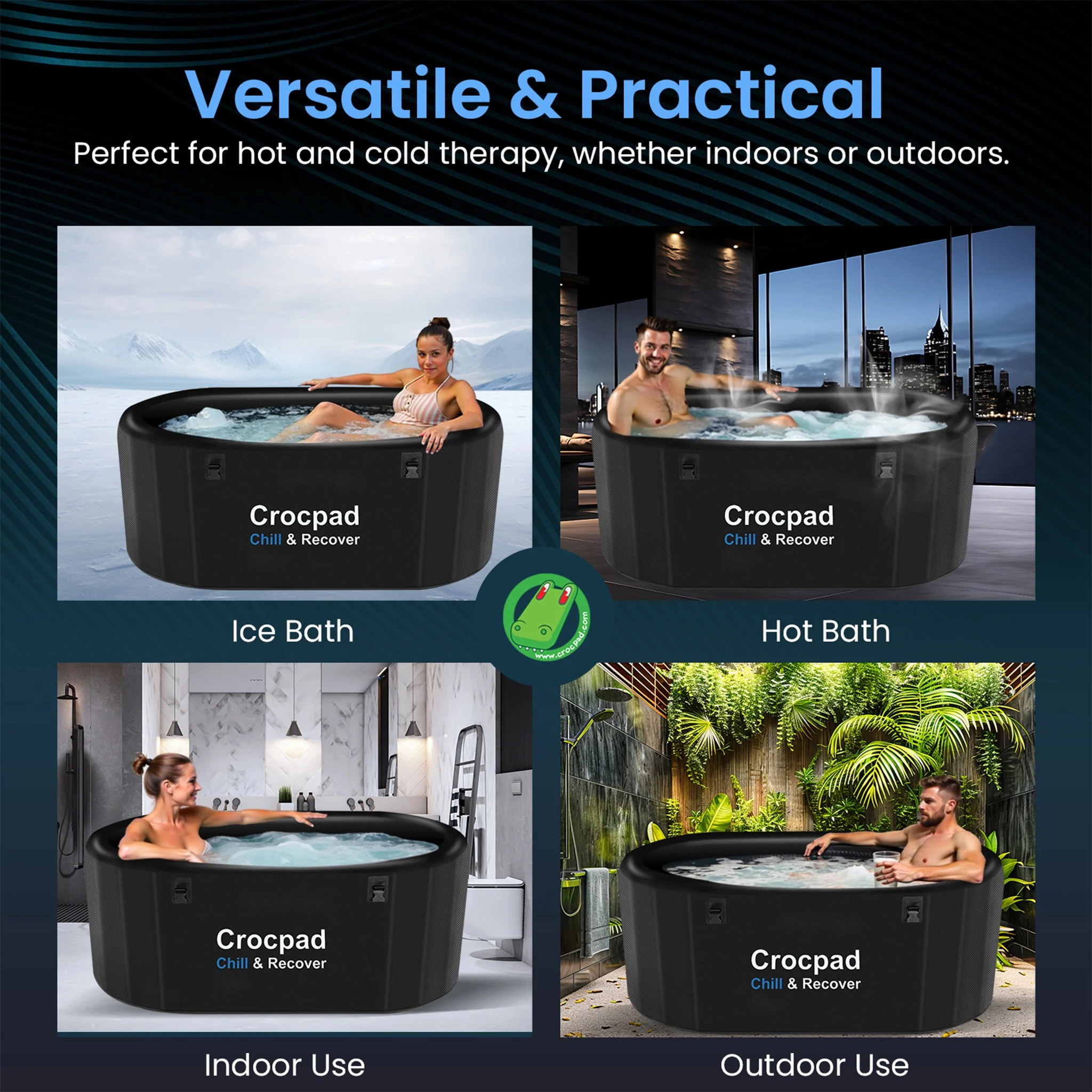 Crocpad Large Inflatable Pro Ice Bath
