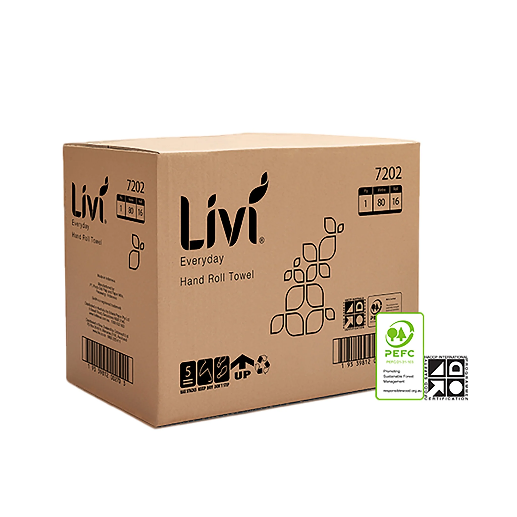 Livi Everyday Roll Hand Towel 1 Ply 80M 16pk