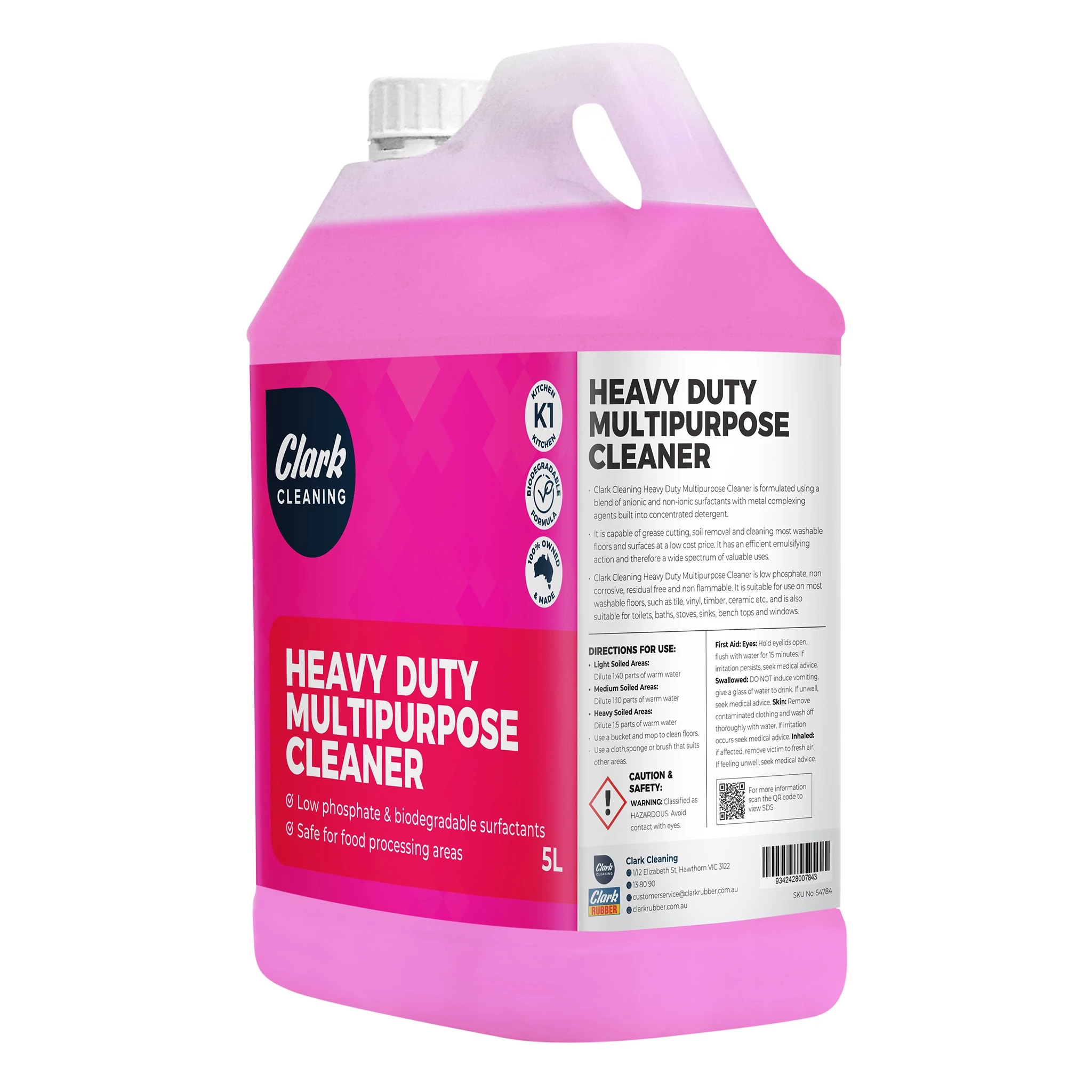 Clark Cleaning Heavy Duty Multipurpose Cleaner 5L