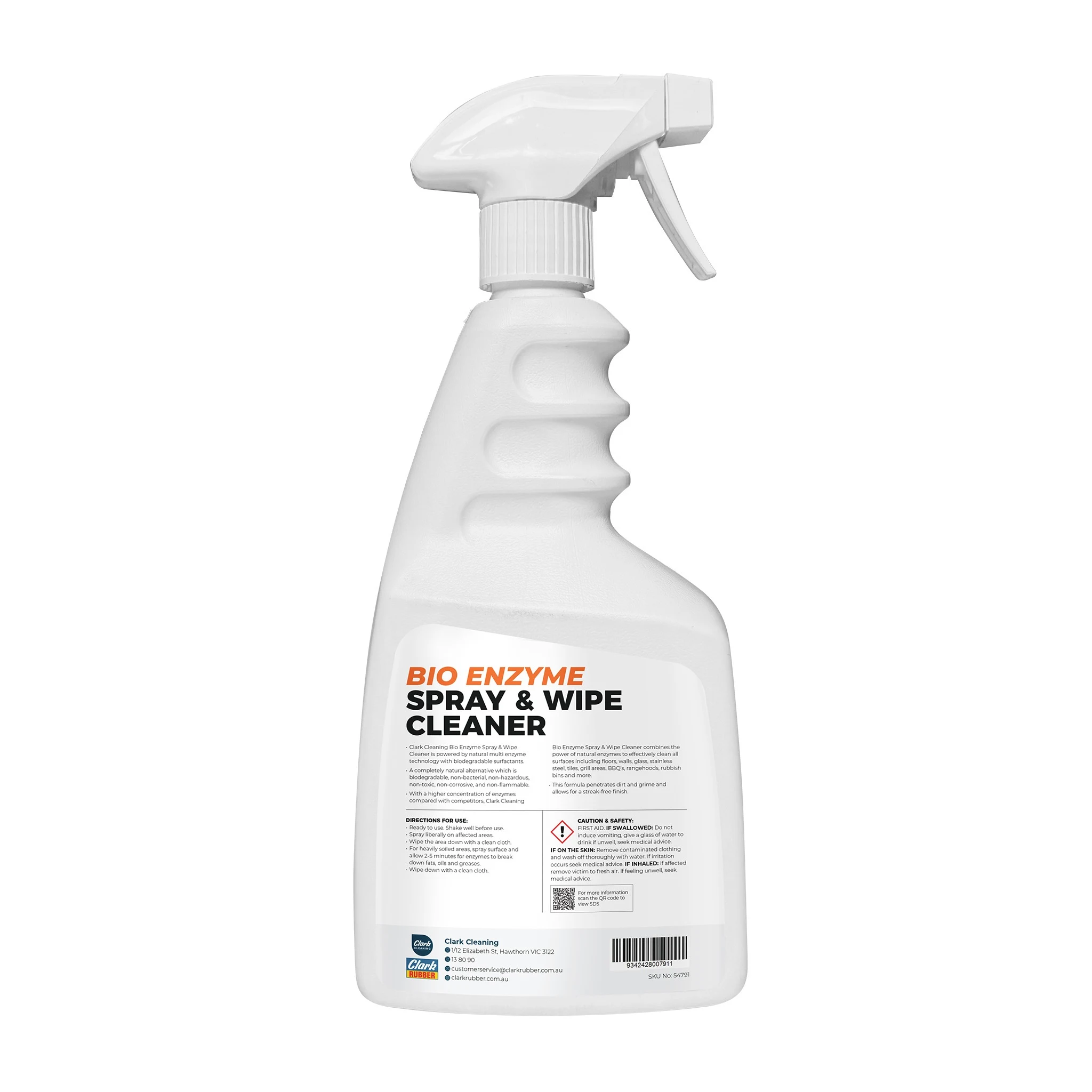 Clark Cleaning Bio Enzyme Spray and Wipe Cleaner 750ml