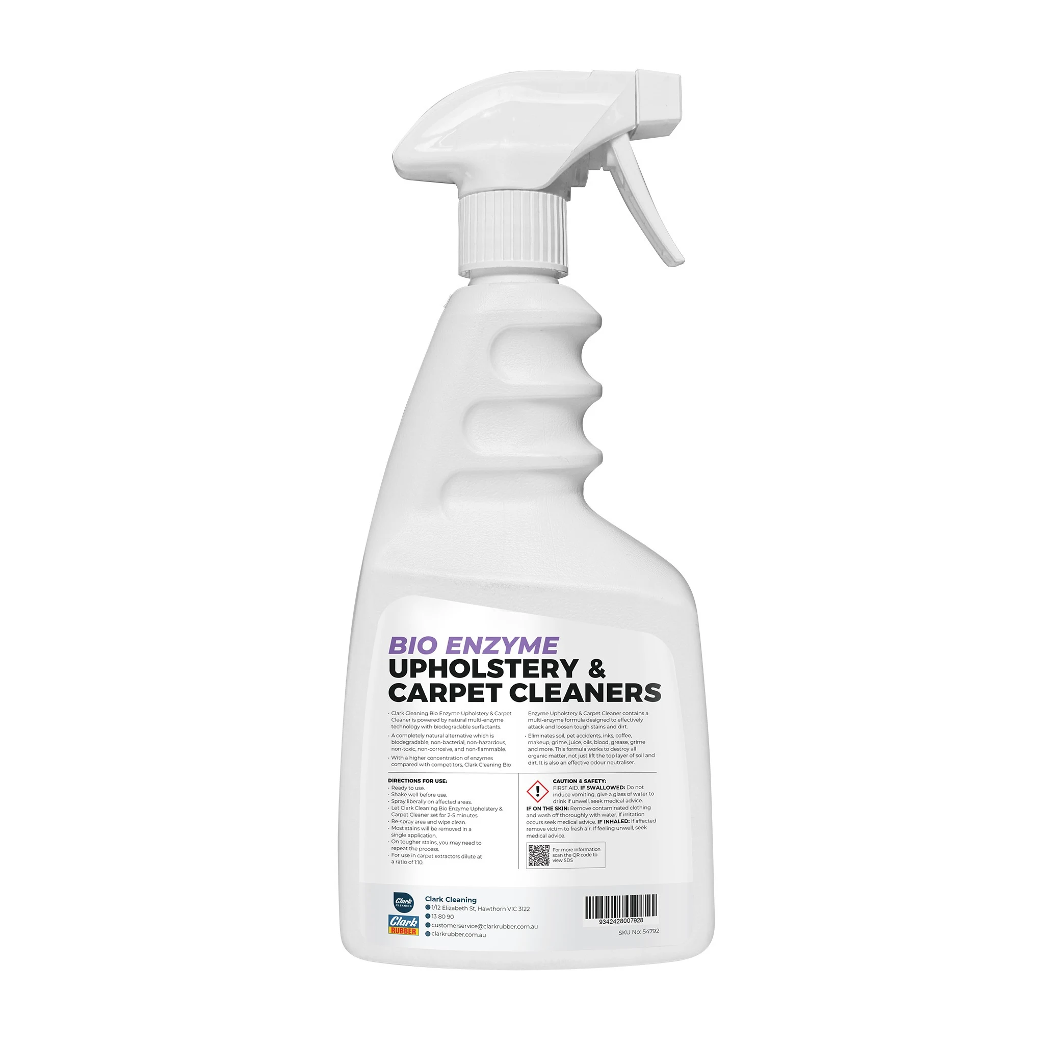 Clark Cleaning Bio Enzyme Upholstery & Carpet Cleaner 750ml